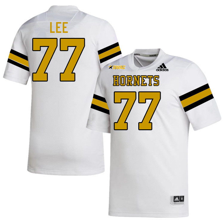 Alabama State Hornets #77 Zy'Terrio Lee College Football Jerseys Stitched Sale-White